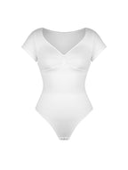 V-Neck Sculpting Tee Bodysuit