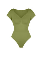 V-Neck Sculpting Tee Bodysuit
