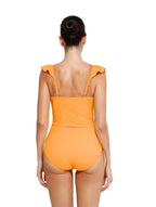 Shapewear Ruffle V-Neck Swimsuit