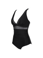 The Sculpting V-Neck Mesh Suit