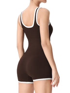 Outlined Ribbed Bodysuit