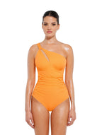 Cut-Out One-Shoulder Shapewear Swimsuit