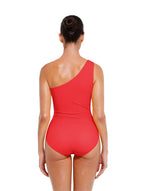 Cut-Out One-Shoulder Shapewear Swimsuit