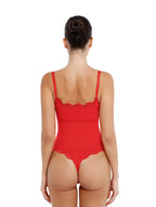 Seamless Laced Thong Bodysuit