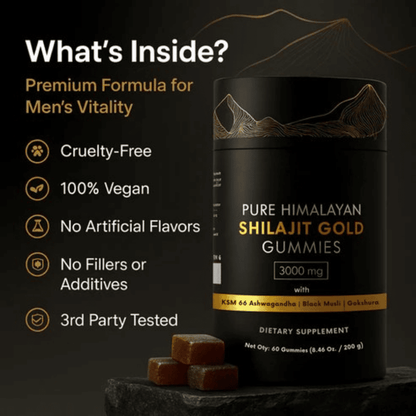  - Pure Himalayan Shilajit Gold Gummies - Xyris™