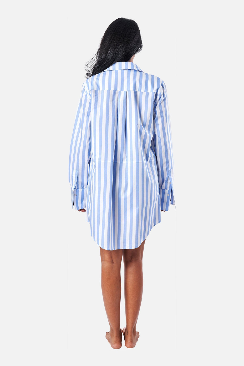 Beach Shirt Dress HAMPTONS STRIPE BLUE