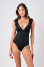 Classic One Piece with Frill BLACK