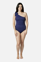 Classic One Shoulder NAVY TEXTURE