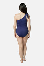 Classic One Shoulder NAVY TEXTURE