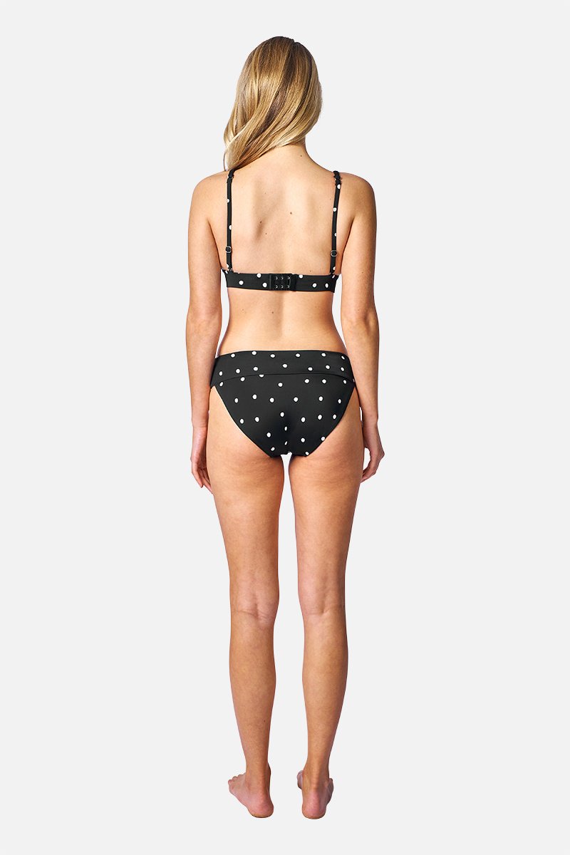 Classic Sassy Bikini Bottom POLKA NOIR