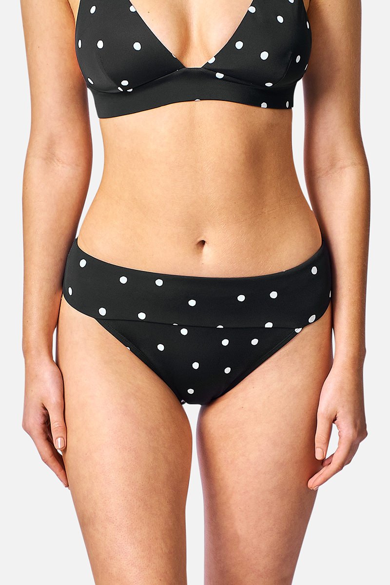 Classic Sassy Bikini Bottom POLKA NOIR