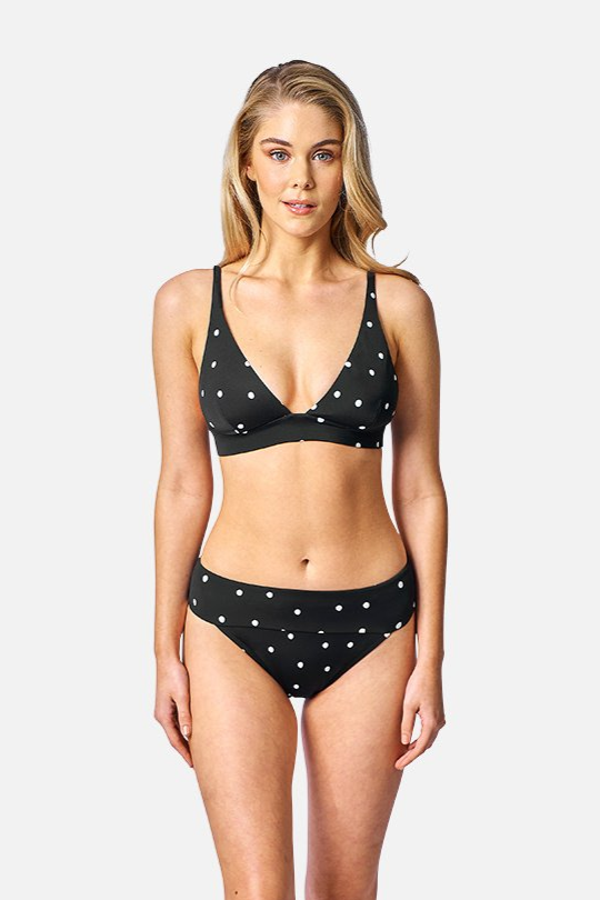 Classic Sassy Bikini Bottom POLKA NOIR