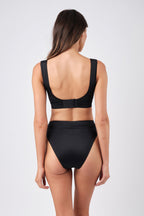 Classic Square Neck Bikini Bralette BLACK