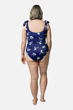 Classic Square Neck FREESIA SILHOUETTE NAVY
