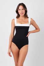 Classic Square Neck MONOCHROME TEXTURE