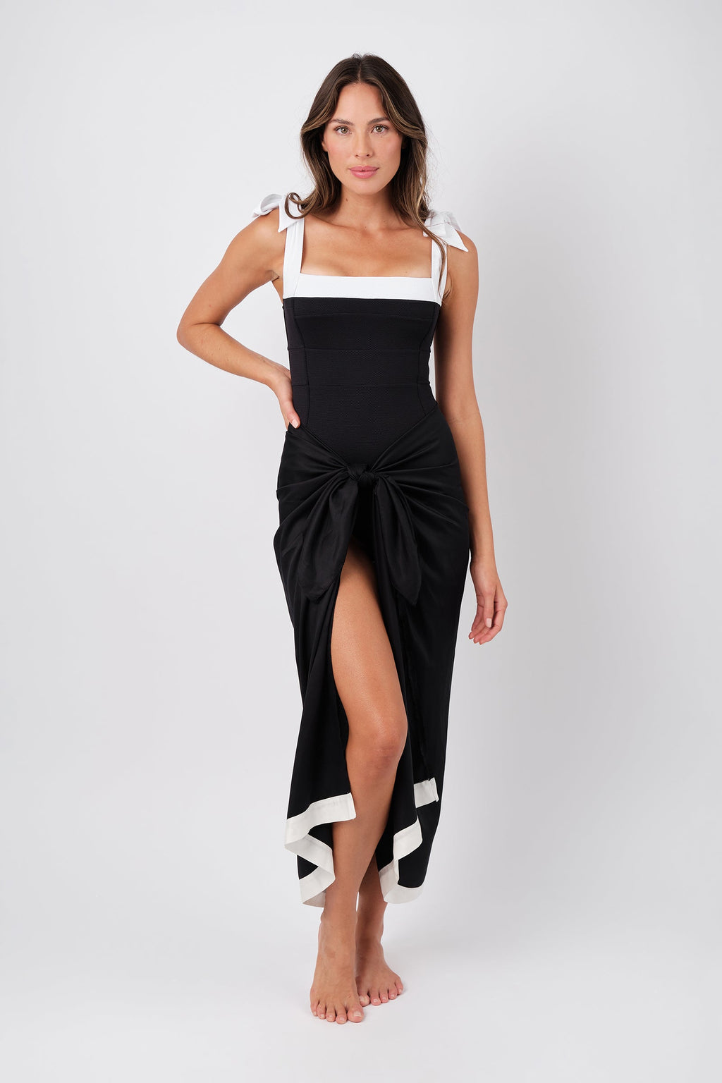 Classic Square Neck MONOCHROME TEXTURE