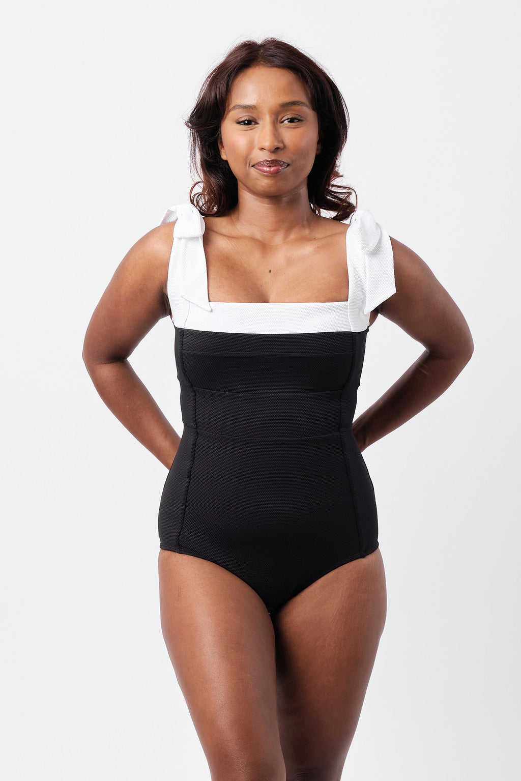 Classic Square Neck MONOCHROME TEXTURE