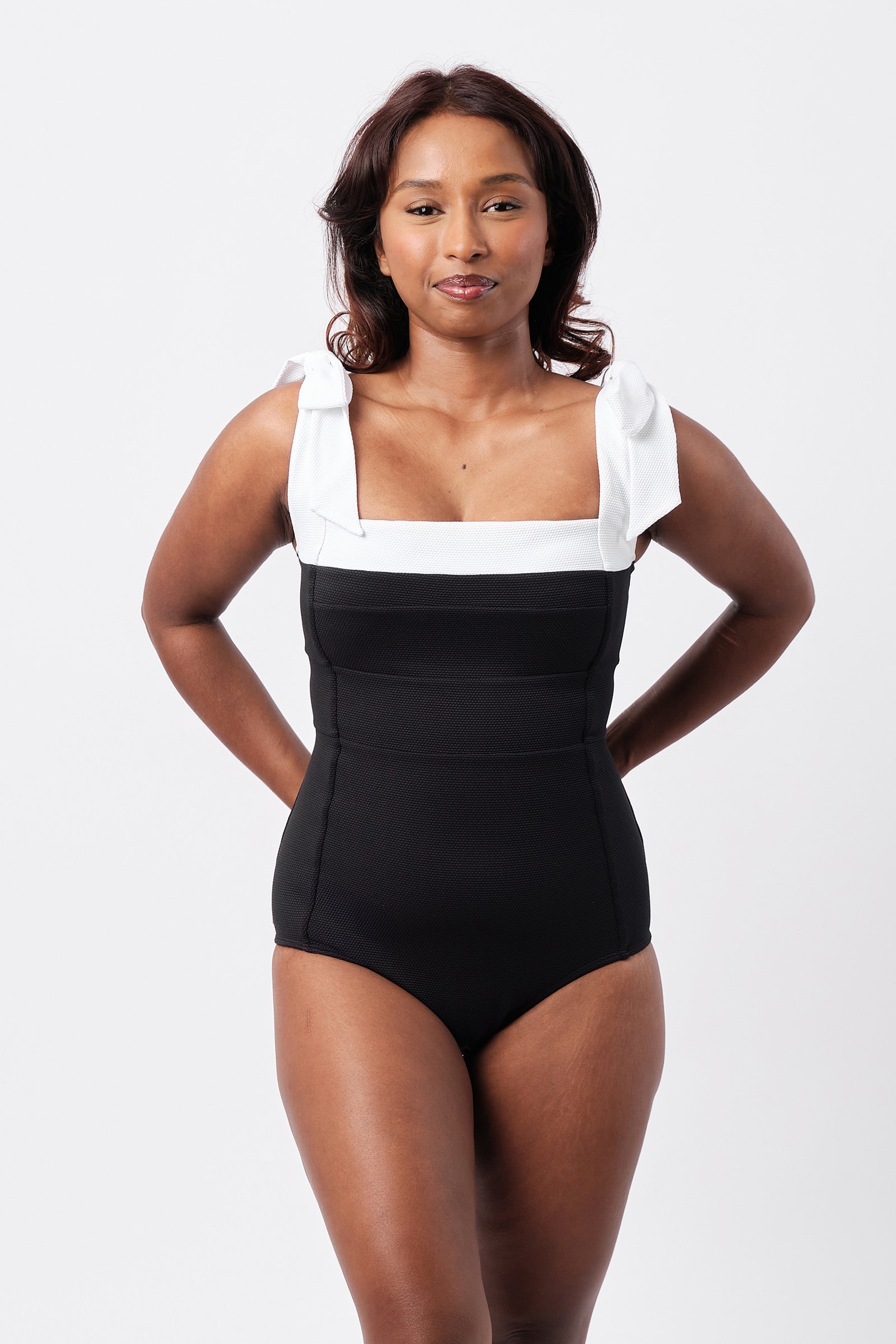 Classic Square Neck MONOCHROME TEXTURE