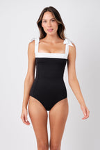 Classic Square Neck MONOCHROME TEXTURE