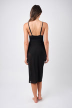 Knee-Length Mesh Sarong BLACK