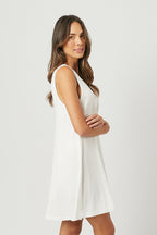 Lace Trim V-Neck Nightie IVORY