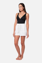 Linen Palazzo Shorts WHITE