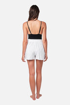 Linen Palazzo Shorts WHITE