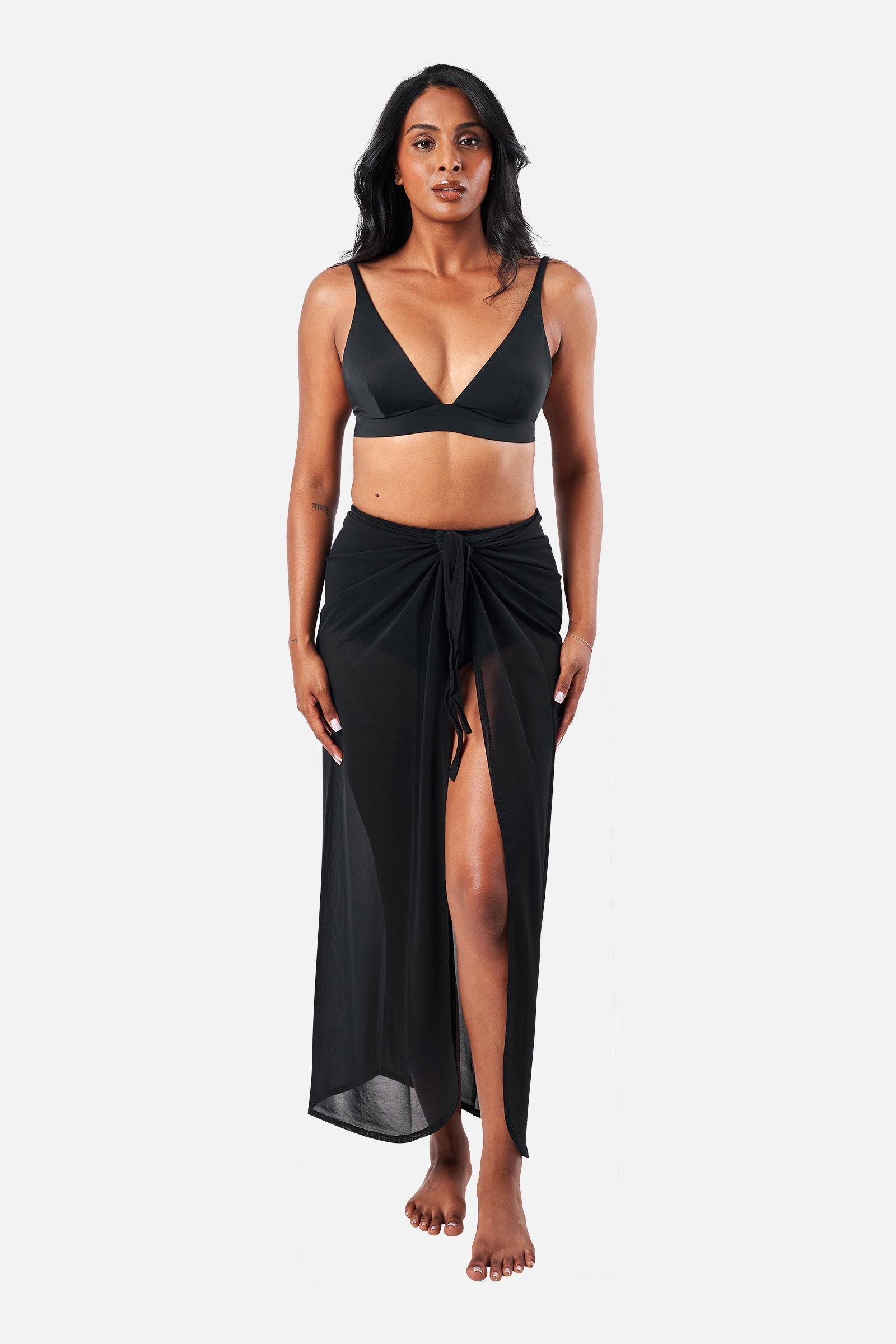 Maxi Mesh Sarong BLACK