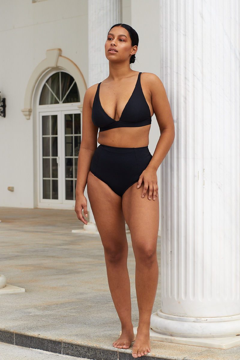 Never Say Never Bikini Bralette BLACK