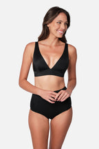 Never Say Never Bikini Bralette (DD-F Cup) BLACK