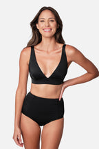 Never Say Never Bikini Bralette (DD-F Cup) BLACK