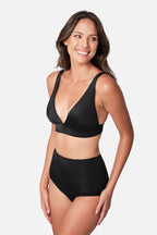 Never Say Never Bikini Bralette (DD-F Cup) BLACK