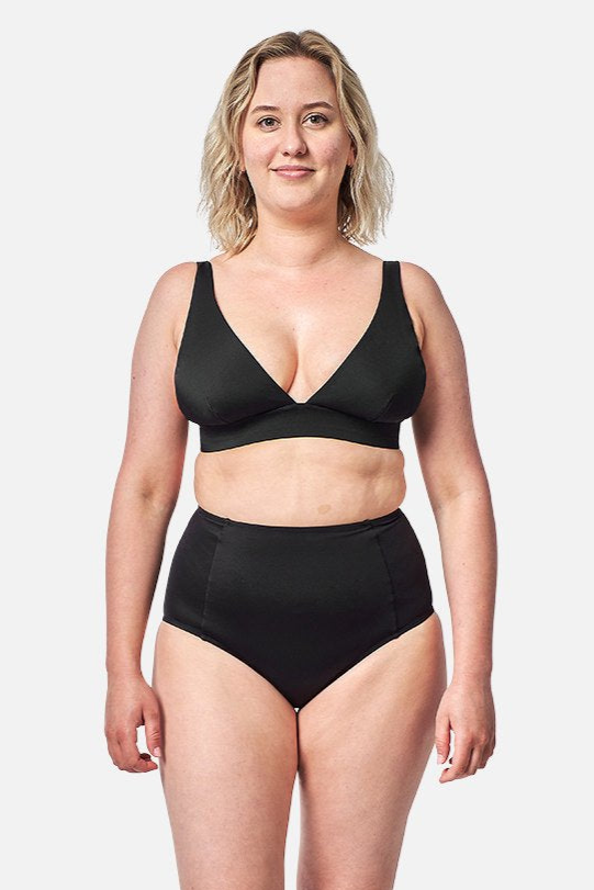 Never Say Never Bikini Bralette (DD-F Cup) BLACK