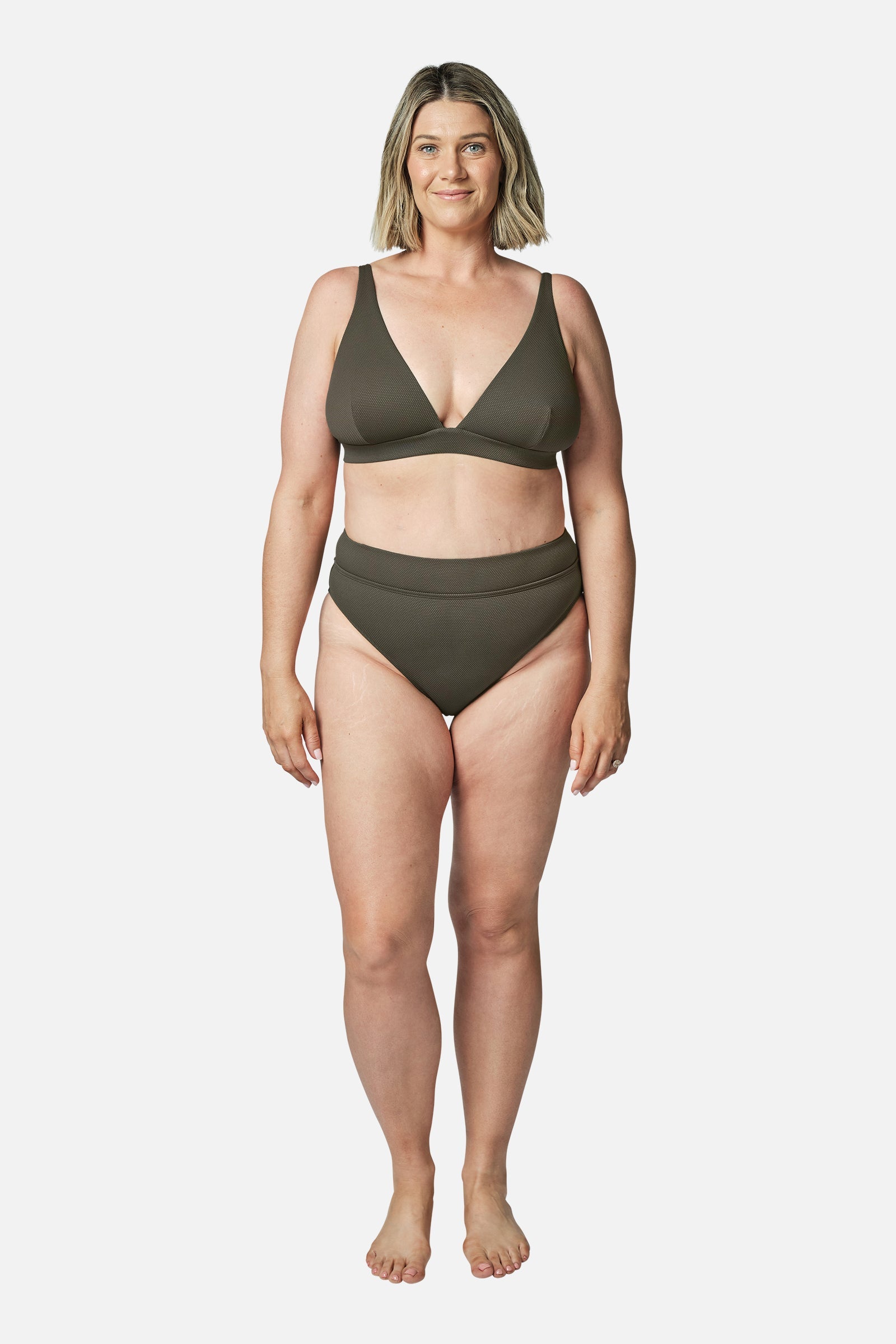 Never Say Never Bikini Bralette KHAKI TEXTURE