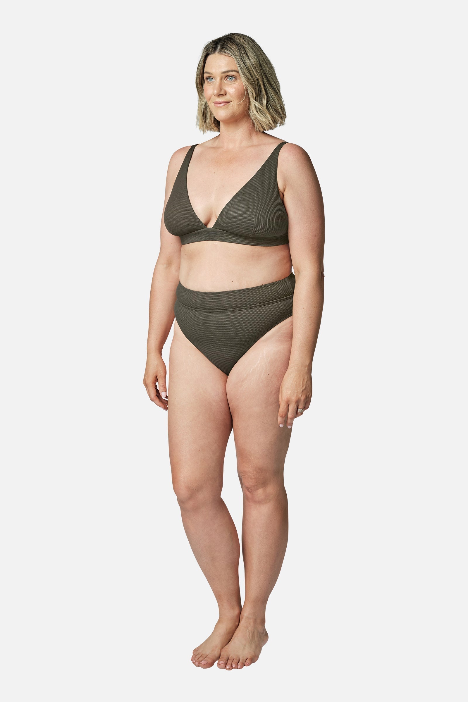 Never Say Never Bikini Bralette KHAKI TEXTURE