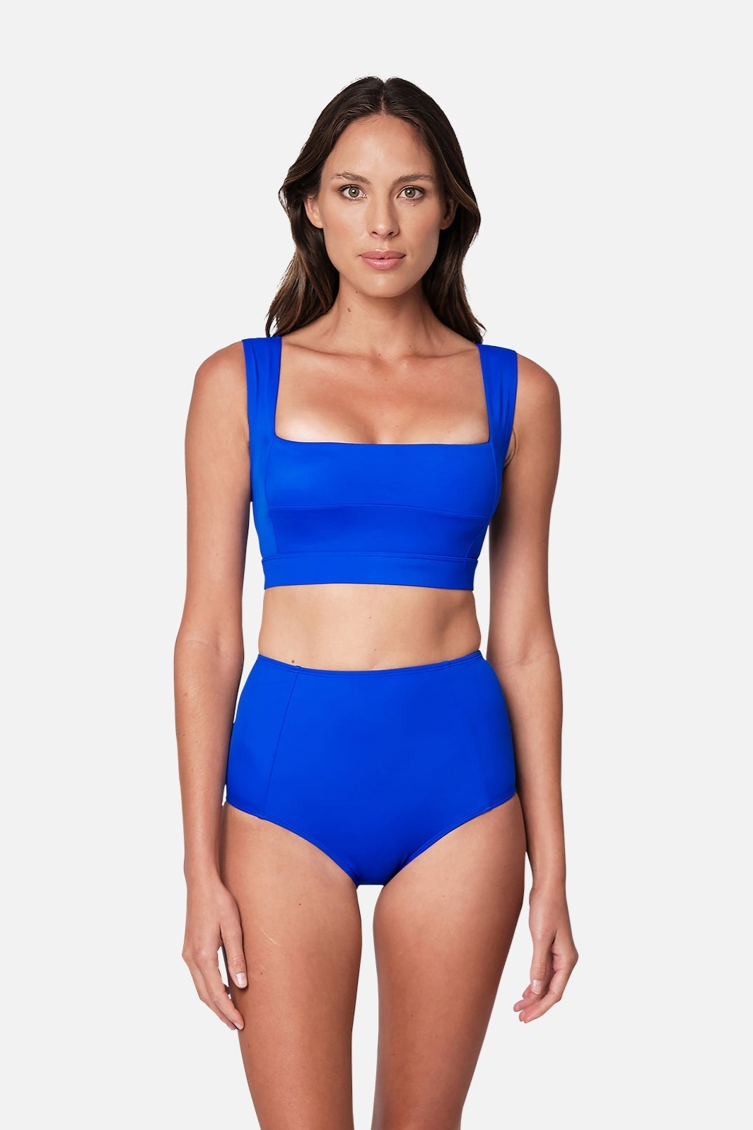 Never Say Never High-Waisted Bikini Bottom COBALT BLUE