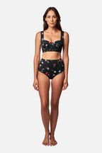 Never Say Never High-Waisted Bikini Bottom HAWTHORN BLACK
