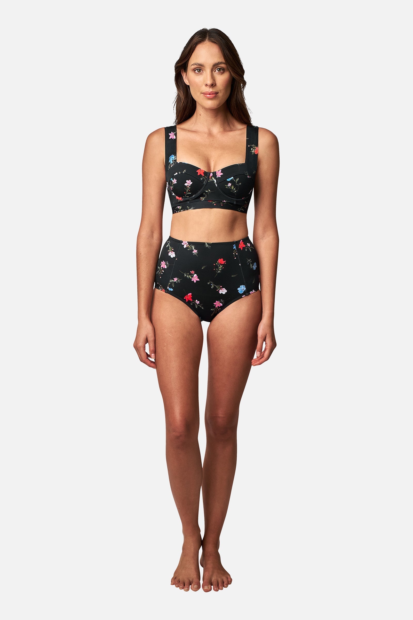Never Say Never High-Waisted Bikini Bottom HAWTHORN BLACK