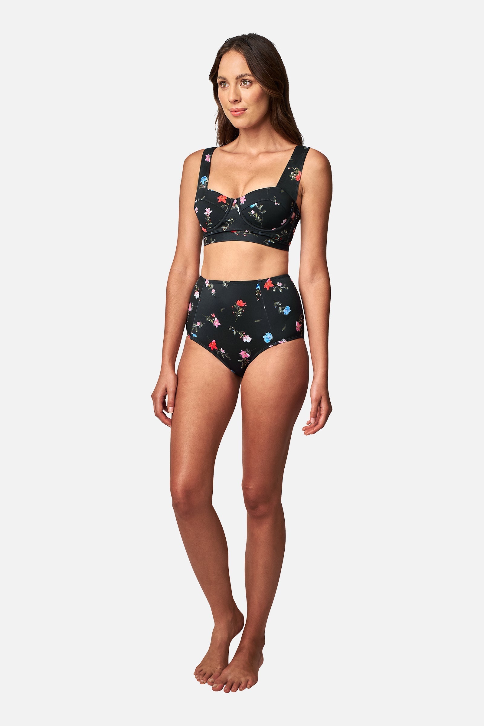 Never Say Never High-Waisted Bikini Bottom HAWTHORN BLACK