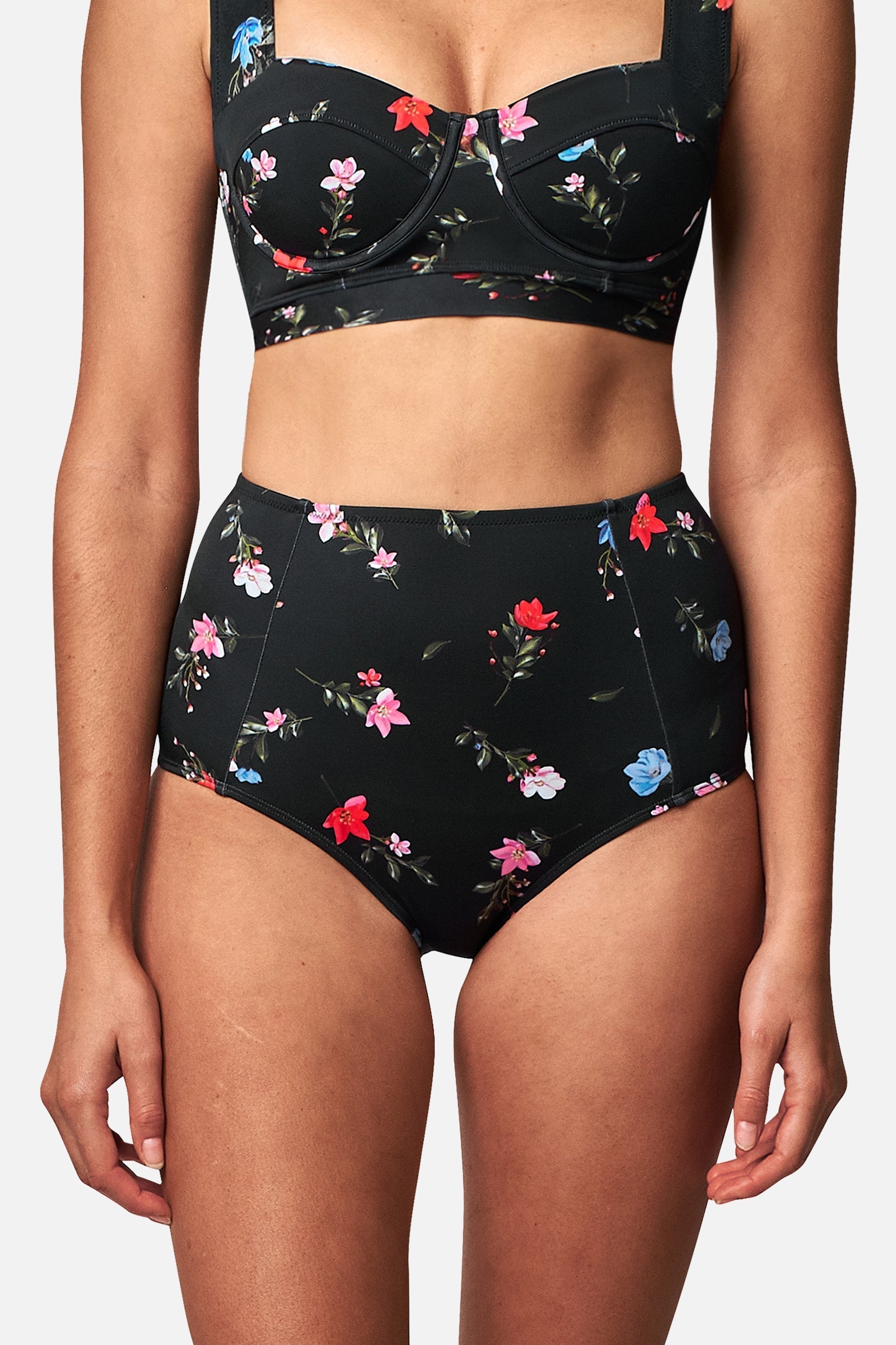 Never Say Never High-Waisted Bikini Bottom HAWTHORN BLACK