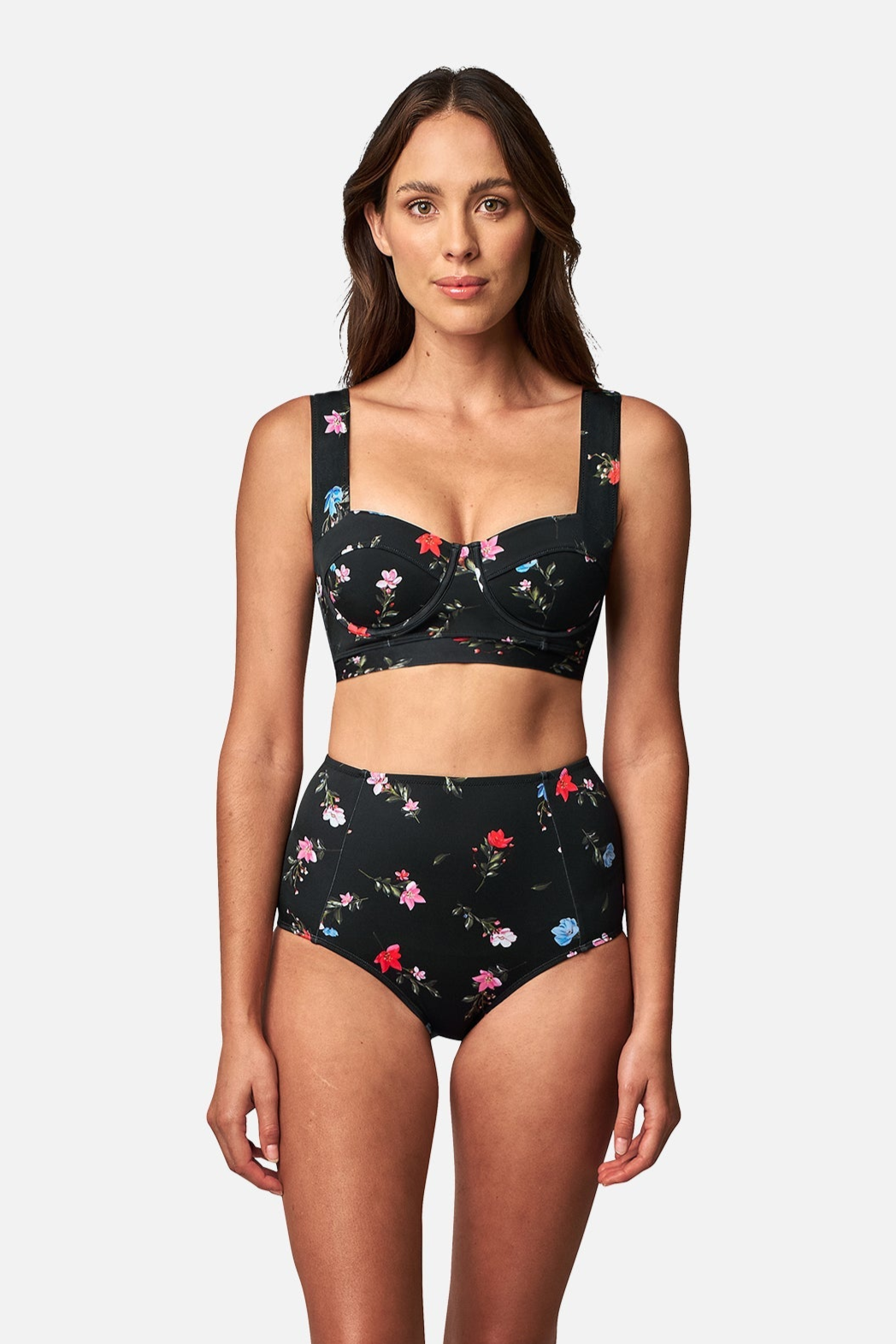Never Say Never High-Waisted Bikini Bottom HAWTHORN BLACK