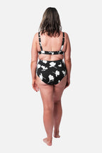 Never Say Never High-Waisted Bikini Bottom MAGNOLIA SILHOUETTE BLACK