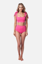 Never Say Never High-Waisted Bikini Bottom PINK