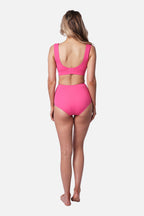 Never Say Never High-Waisted Bikini Bottom PINK