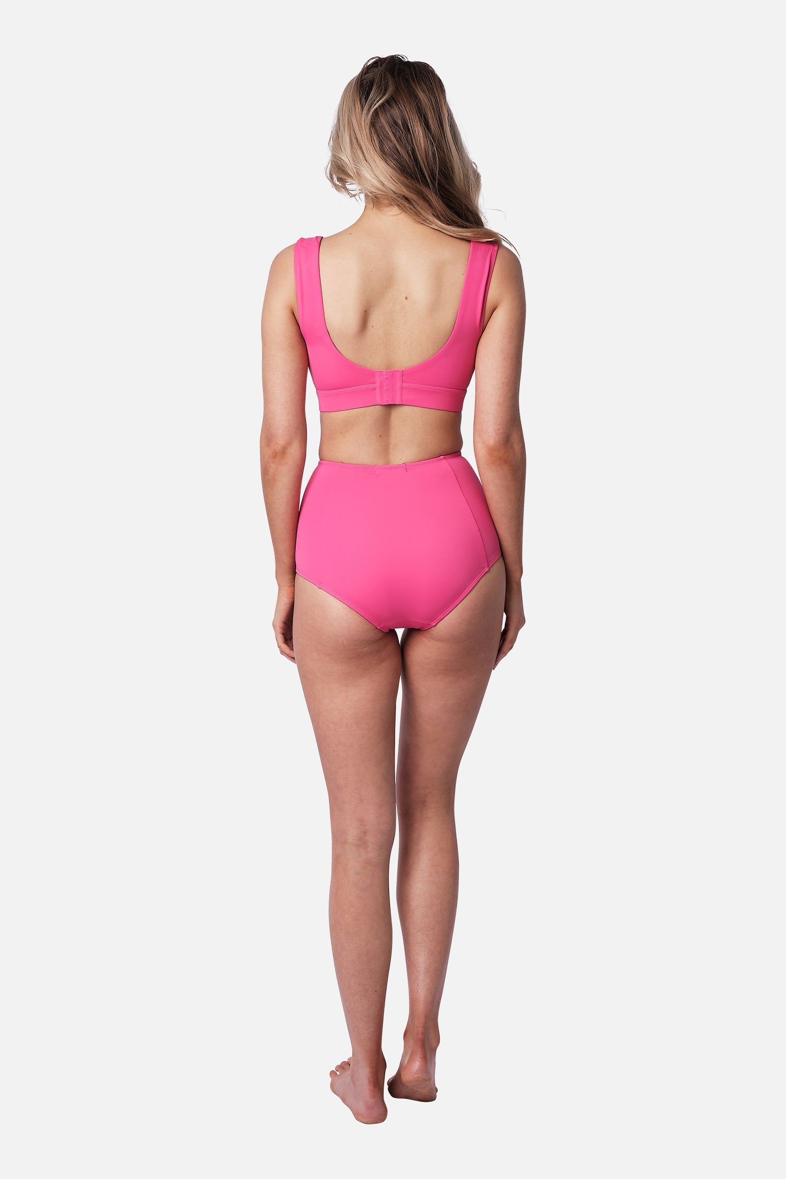 Never Say Never High-Waisted Bikini Bottom PINK