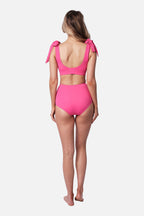 Never Say Never High-Waisted Bikini Bottom PINK
