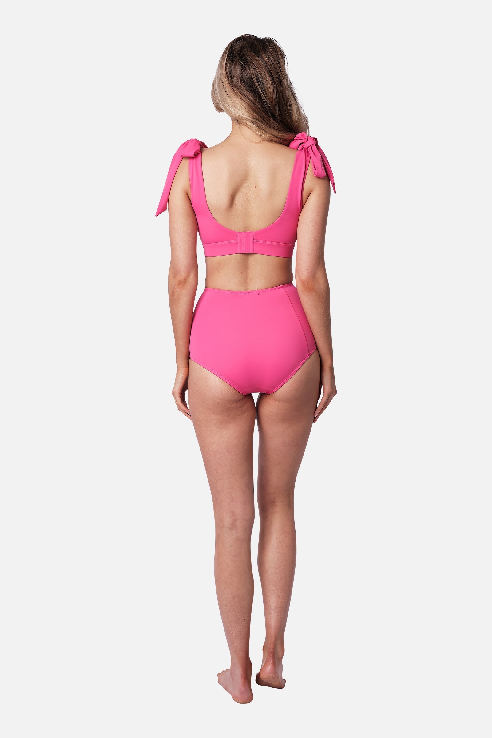 Never Say Never High-Waisted Bikini Bottom PINK