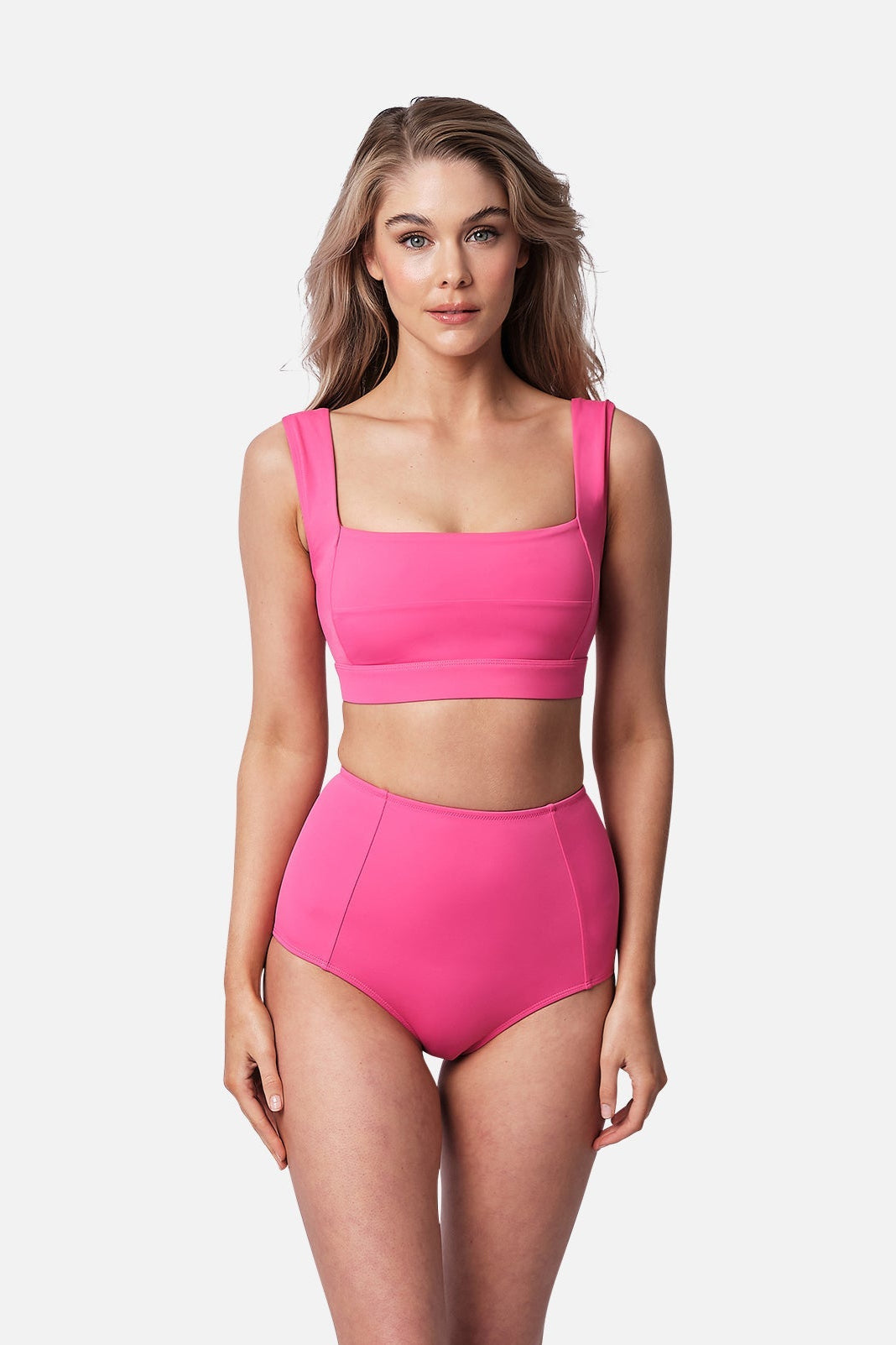 Never Say Never High-Waisted Bikini Bottom PINK