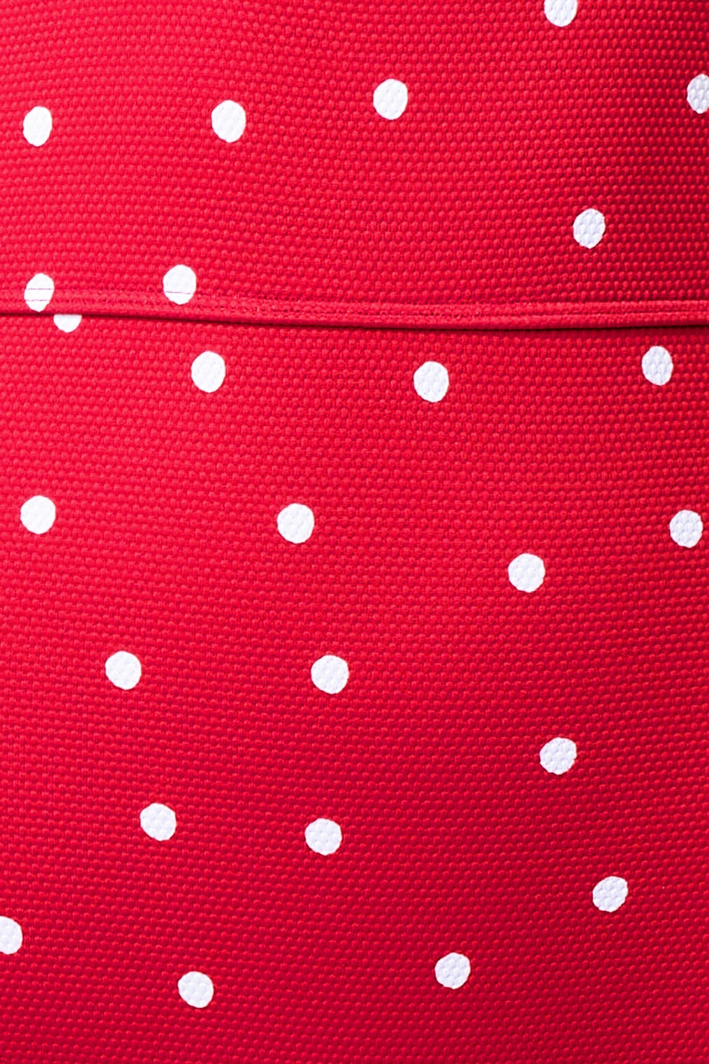 Never Say Never High-Waisted Bikini Bottom POLKA ROUGE TEXTURE