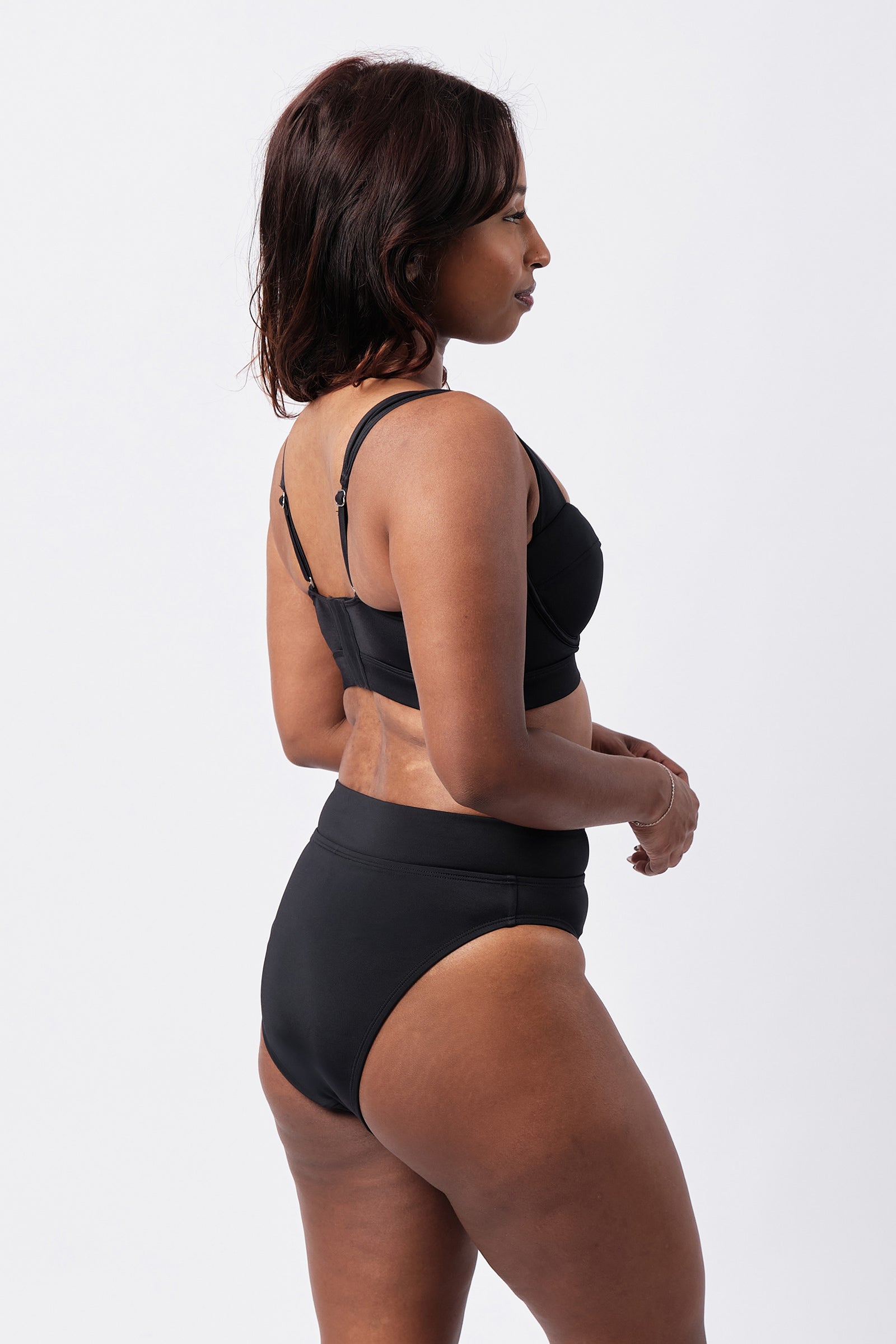 Original Bustier Balconette Bikini Bralette BLACK